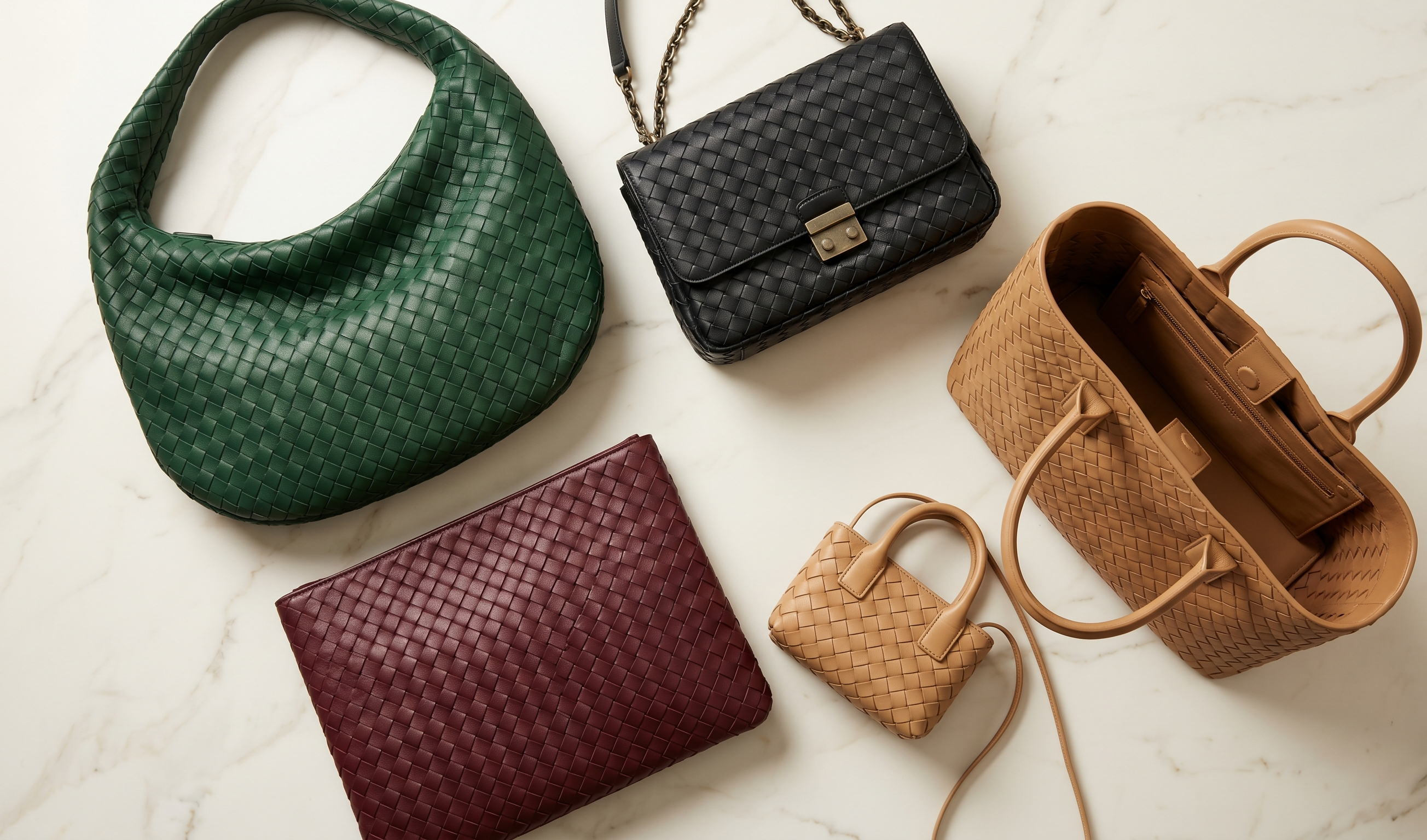 Bottega Veneta Taschen Modelle 2026 — Jodie, Andiamo, Pouch und Intrecciato im Überblick