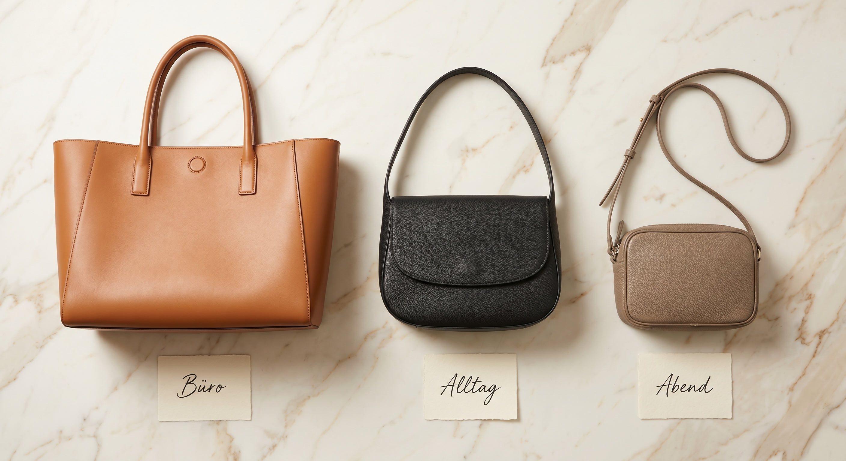 Wie wähle ich die richtige Handtasche — die drei wichtigsten Fragen